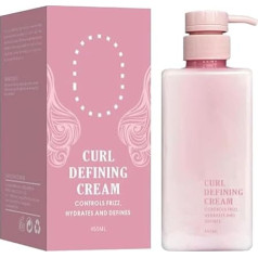 Curl Defining Cream, Hair Curl Defining Cream, Curl Cream for Curly Hair, Anti Frizz, Curl Cream for Curly Hair, Anti Frizz, Moisturising, Smoothing, 450 ml
