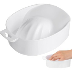 Manicure Soak Bowls Nail Art Hand Soak Treatment Bowls Soaking Bowl White Nail Art Polish Remove Wash Soaker Tray Manicure Spa Tools