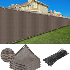 70 % Sonnenschutztuch, Sonnenschutz, brauner Stoff, Netzabdeckung für Garten, Schatten, für Pflanzenabdeckung, Gewächshaus, Hühnerstall, Tomaten, Pflanzen (1,8 x 15 m)