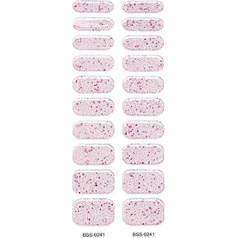 Semi-cured Gel Nail Polish Strips Self-Adhesive Gel Nail Art Stickers Durable Glitter Gel Nail Foils Stickers with Nail File