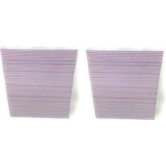 TEMPO DI SALDI 100 Half Moon Files Double Sided 100/180 Grit Nail Art Reconstruction