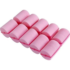 Pack of 24 Foam Curlers - Soft Sleep Curlers Flexible Hair Styling Curlers Sponge Curlers for Hair Styling (2 Inches, Pink)