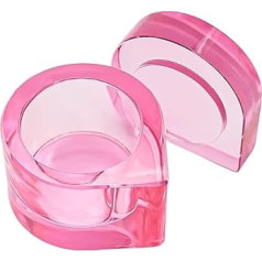 Nail Art Glass Dappen Dish Crystal Glass Cup with Lid Nails Liquids Crystal Cup Monomer Dish Holder Manicure Tool