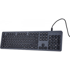 Tastatūra ck-400 vadu melna/pelēka