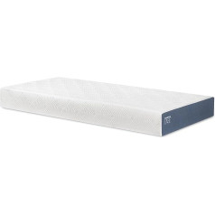 Tempur EASE Rolled Mattress 100 x 200 cm - Height 18 cm with Memory Foam, Medium Firm Lying Feel, Washable Cover, White