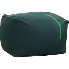 Amgj Bean Bag Cover without Filling Bean Bag Cover with a Bean Bag Liner Cover for Children and Adults, Dark Green, 65 x 65 x 43 cm