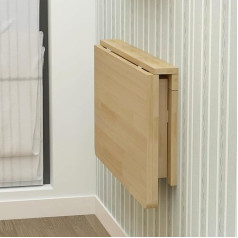 Generisch Klappbarer Tisch zur Wandmontage, für Zuhause, Büro, platzsparend, Holz, Schreibtisch, Esstisch, für Küche, Schlafzimmer, 120 x 50 cm