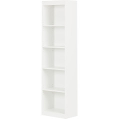 South Shore Möbel 5-Shelf Bookcase Pure White