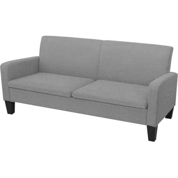 Generisch Sofa 3-Sitzer 180x65x76 cm Hellgrau,jiangboyue-244711
