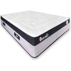 Matnature Zerobact Sac Memory Foam Mattress Pocket Springs, High Strength and Premium Adaptability, Height 30 cm, Non-Slip and Antibacterial (120 x 190 cm)