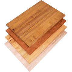 Lamo Manufaktur LHG-01-A-003-120 Solid Wood Table Top for Desk, Dining Table, Wooden Top 120 x 80 cm, ‘Rustic’