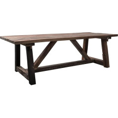 Massivmoebel24.De Bassano #113 Dining Table Reclaimed Wood 230 x 100 x 78 cm Natural Untreated