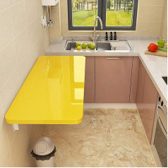 Generisch Wandmontierter Schreibtisch für kleine Räume, zusammenklappbar, langlebiges und schlichtes Design, ideal für Waschküche, Küche, Esszimmer, Arbeitszimmer oder Barbereich
