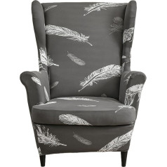 ‎Ebeta EBETA Armchair Cover, Armchair Throws, Wingback Chair Cover, Elastic Stretch Cover for Wing Chair (Spring)