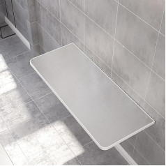 ‎Generisch Klapptisch zur Wandmontage, Edelstahl, für kleine Räume (Größe: L 50 x B 40)