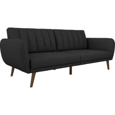 Novogratz Brittany Sofa Bed Linen Dark Grey