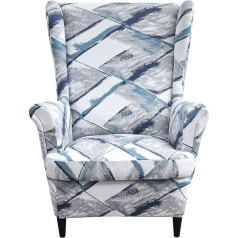 ‎Mingpinhuius MINGPINHUIUS Armchair Cover for Wing Back Sofa Stretch Polyester Wing Back Chair Covers Super Soft Furniture Protector Couch for Living Room Machine Washable/Non-Slip