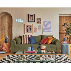 Lisa Design Rune - 3 Seater Sofa - Corduroy Green