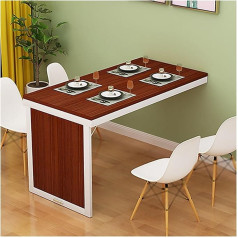 Generisch Wäsche-Klapptisch zur Wandmontage, für Küche und Waschküche, Restaurant, faltbar, hängende Werkbank mit herunterklappbaren Esstischen, platzsparendes Design (Farbe: E, Weiß