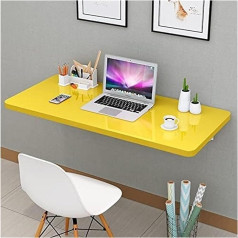 Generisch Wall Mounted Folding Table for K Wall Mounting, Desk for Small Spaces, Wall Mounted Desk (Black, 60 x 30 cm)