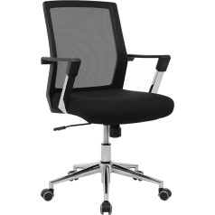 Songmics Office Swivel Desk Mesh Chair max. loading capacity of 150 kg Black OBN83BUK