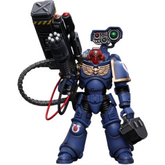 HiPlay JoyToy Warhammer 40K Collectible Figure: Ultramarines Sergeant with Vengor Launcher 1:18 Scale Action Figures (Sergeant with Vengor Launcher JT8803)