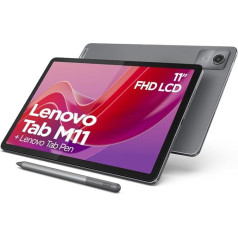Lenovo Tab M11 Tablet | 10.95 Inch WUXGA Touch Display | MediaTek G88 | 4GB RAM | 128GB eMMC 5.1 | Android 14 | Grey | Includes Pen