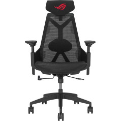 ASUS ROG Destrier Ergo Core Gaming Chair (Ergonomic Gaming Chair, 360 Degree Armrests with up to 14 cm Height for Mobile Gaming, Nylon Frame, Mesh, Adjustable Lumbar Support and Headrest)