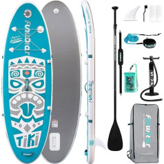 FunWater Sup Board (Kleinformat) Aufblasbare Stand Up Paddling Board Mini Size für Kinder & Kleine Erwachsene, Paddleboard mit Pumpe, Leine, Paddel, Rucksack
