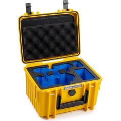 B&W Cases B&W Outdoor Transport Case for DJI Mini 4 Pro Drone and Fly More Combo - Type 2000 - Waterproof according to IP67 Certification, Dustproof, Shatterproof and Indestructible