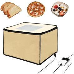 Bourske Bread Fermentation Box, Sourdough, Heating Dough Box for Hobby Bakers, Foldable Bread Fermenting Machine, Adjustable Temperature and Timer with Lid, 30 L