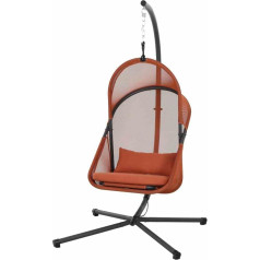 Siena Garden YOBAYA Hanging Chair Relaxed Red Steel Fabric Cover Relaxed Red