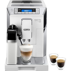 De'Longhi ECAM45.760.W ECAM 45.760.W, Metal, Stainless Steel, Argento, Bianco