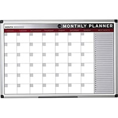 Bi-Office GA0336790 Earth-It Aluminum Frame Month Planer