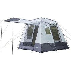 Skandika Multi-Purpose Tent 250 x 250 cm | Camping Tent for 3 People, Mosquito Net, Velcro Shelf, Panoramic Window, Canopy, Family Tent, Dome Tent, Kitchen Tent, Gazebo for Garden