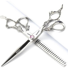 SHARONDS Hair Cutting Scissors, Hairdressing Scissors, Thinning Scissors, Professional Hairdresser, Salon Home Scissors for Men and Women (7-Inch 2pc-A)