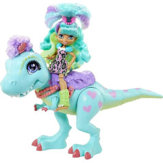 Cave Club GTL69 Rockelle Doll and Tyrasaurus Figure Play Set, Dinosaur Figure and Accessories, Toy from 4 Years