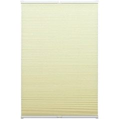 GARDINIA Honeycomb Blind for Clamping, Opaque Folding Blind, Energy Saving, Mounting Kit Included, EASYFIX Honeycomb Pleated Blind with Two Operating Rails, Beige, 80 x 130 cm (WxH)