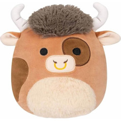 Squishmallows SQCR02407 Shep the Brown Bull 30 cm Official Kelly Toys Plush Super Soft Cuddly Toy
