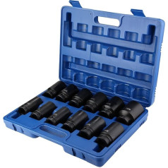 Ejoyous 12-Piece 3/4 Inch Impact Wrench Socket Set, Hex Socket Impact Socket Set, Impact Socket Set, Impact Socket Set, Torx Nut Set, 24-41 mm