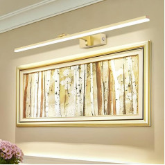 MantoLite Dimmable Picture Wall Light 18 W, 81 cm Gold LED Washbasin Bathroom Wall Sconce Lighting Fixture Adjustable Mirror Wall Light, 3000 K / 4500 K / 6000 K Bedside Table Reading Lights Display