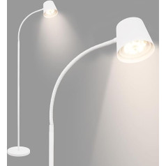 BRILONER - LED Floor Lamp Wireless with Touch, Continuously Dimmable, Battery & Light Source Exchangeable, Battery Floor Lamp, Reading Lamp, Living Room Lamp, Ceiling Floodlight, Floor Lamp, 126.5 cm