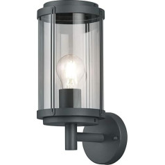 Trio Leuchten Tanaro 202360142 Outdoor Wall Light Die-Cast Aluminium Anthracite Plastic Clear Excl. 1 E27