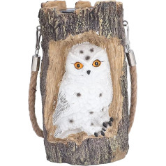 Srliya Garden Solar LED Lights Outdoor Decorative Owl Shape Solar Hanging Lanterns Lamp with Handle for Patio Yard Lawn