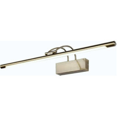 PAPUQ 12W LED Wall Light for Pictures, Mirrors, Wall Pictures, Murals, Traditional Style, Warm Light 3000K, Antique Bronze, Movable, 54 cm, with Switch
