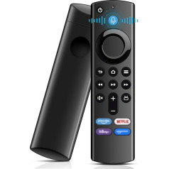 Remote Control Replacement (3th Gen), Remote Control with Voice Control for Smart TV Stick (2nd Gen/3rd Gen/Lite/4K Max)/Smart TV Cube (1st Gen/2nd Gen/3rd Gen) Compatible with AMZ Streaming Media