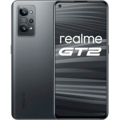 realme GT 2 5G Smartphone without Contract, 120Hz AMOLED, Snapdragon 888 5G, Strong 5000 mAh Battery, 65 W SuperDart Charging, X-Axis Linear Motor, Dual SIM, 8 + 128 GB, Steel Black