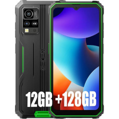 Blackview BV4800 PRO Outdoor Mobile Phone, 5180 mAh, 12GB + 128GB/2TB (2025), Smartphone Without Contract, 6.56 Inch 90Hz, IP69K Waterproof, Construction Site Mobile Phone, 5MP + 13MP/Dual