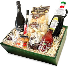 Delicatessen Gift Basket IL MEGLIO D'ITALIA with Selected Italian Specialities Prosecco / Olive Oil / Pasta / Dessert
