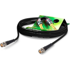 Sommer Cable BNC Video Cable 6G-SDI / 4K SC-Vector 0.8/3.7 - BNC 6G Hicon - black - 16,5ft (5m)